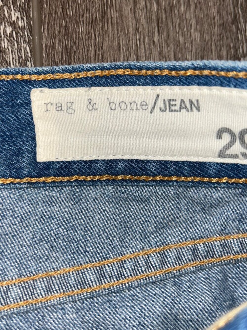 Rag & Bone Womens Size 29 Medium Wash Distressed Cutoff Denim Jean Shorts - Picture 2 of 3